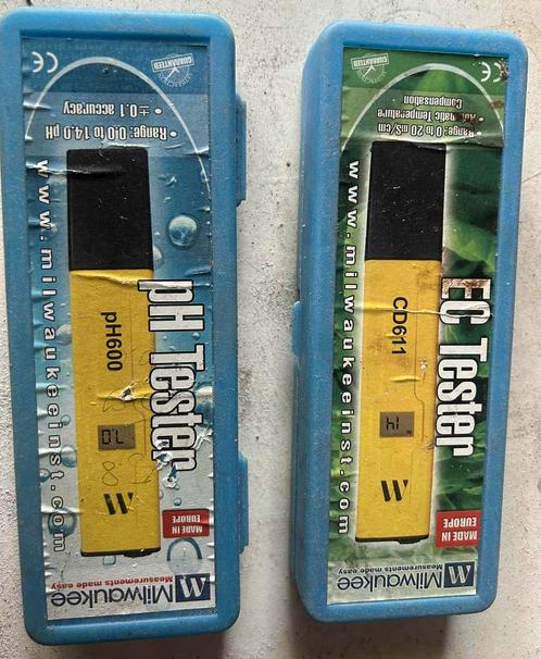 Milwaukee pH Tester pH600 & EC Tester CD611, Hobby en Vrije tijd, Elektronica-componenten, Zo goed als nieuw, Ophalen of Verzenden