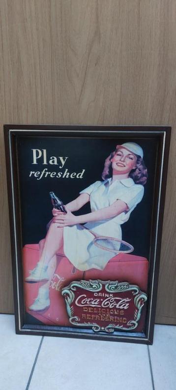 Authentiek houten pubbord Coca-Cola - Play beschikbaar voor biedingen