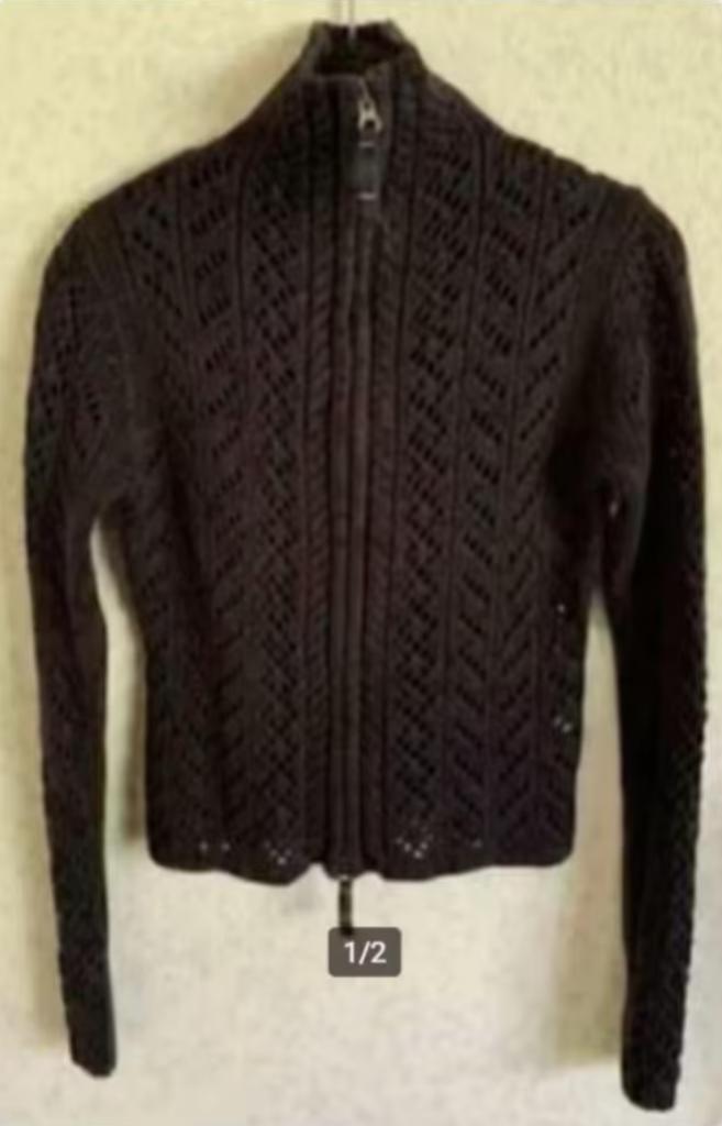 Zwart vest zomervest; S; Forecast the surplus detail comfor, Kleding | Dames, Truien en Vesten, Zo goed als nieuw, Maat 36 (S)