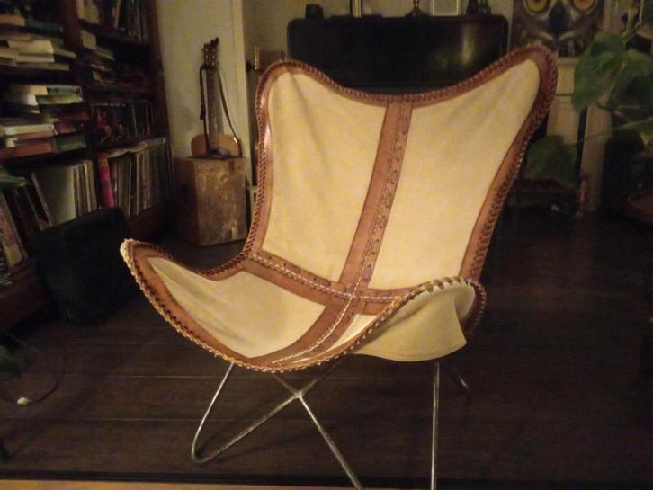 Vlinderstoel bieden, Antiek en Kunst, Antiek | Meubels | Stoelen en Banken, Ophalen