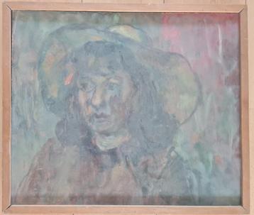 Schilderij van Josef Santen (1926-1988). "Nadycska". beschikbaar voor biedingen