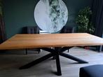 2.20 meter eikenhout tafel goossens, Huis en Inrichting, Tafels | Eettafels, Ophalen, Eikenhout, 200 cm of meer, Zo goed als nieuw