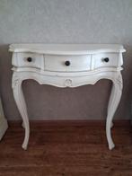 Sidetable wit hout, Huis en Inrichting, Tafels | Sidetables, Ophalen, 50 tot 100 cm, Zo goed als nieuw, Overige vormen