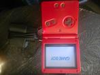 Game Boy Advance SP - Rood - Inclusief Oplader, Spelcomputers en Games, Ophalen of Verzenden, Gebruikt, Game Boy Advance SP