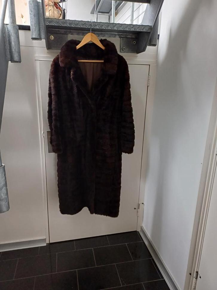 Nerts bontjas, Kleding | Dames, Jassen | Winter, Gedragen, Maat 38/40 (M), Bruin, Ophalen