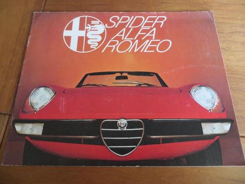 Folder Alfa Romeo Spider 1600, 2000 1979, Boeken, Auto's | Folders en Tijdschriften, Zo goed als nieuw, Alfa Romeo, Verzenden
