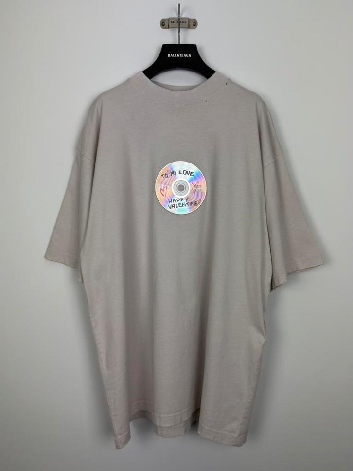 Balenciaga To My Love Valentine’s T-Shirt Off White Maat L, Kleding | Heren, T-shirts, Nieuw, Maat 52/54 (L), Wit, Ophalen of Verzenden