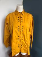 Arriva vintage oker geel blouse apart 44 katoen, Kleding | Dames, Maat 42/44 (L), Ophalen of Verzenden, Zo goed als nieuw, Geel