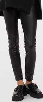 H&M prachtige pu - leren legging zwart nieuw S, Kleding | Dames, H&M, Zwart, Nieuw, Ophalen of Verzenden