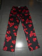 z2) modstrom broek zwart rood bloemen S als nieuw, Ophalen of Verzenden, Zo goed als nieuw, Maat 36 (S), Lang