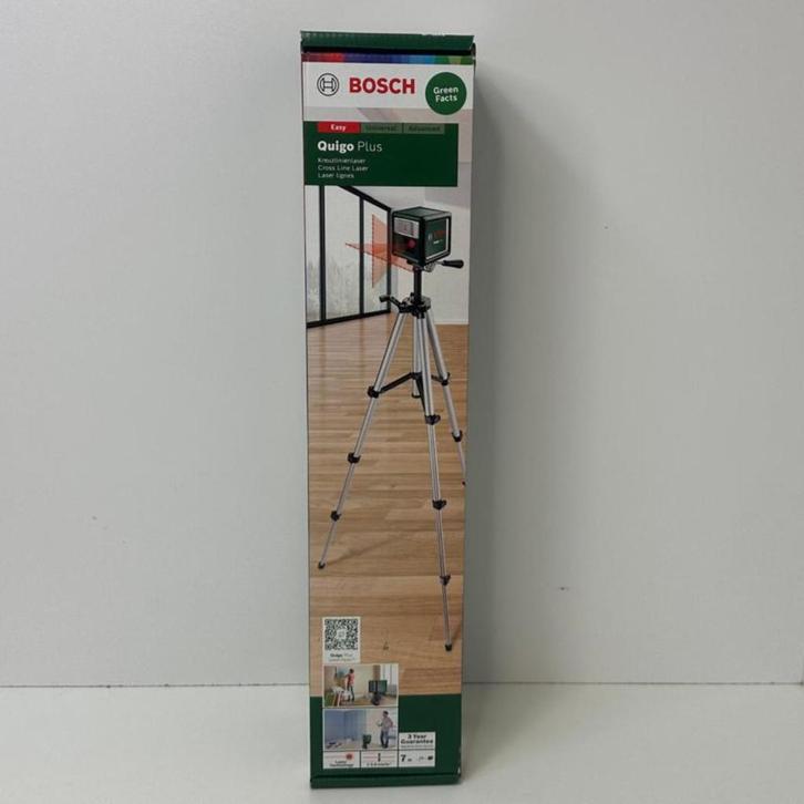 Bosch Quigo Plus Kruislijnlaser met statief | NIEUW, Doe-het-zelf en Verbouw, Meetapparatuur, Nieuw
