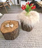 Boomstamtafeltjes - Set van 2, Ophalen, Minder dan 45 cm, Minder dan 55 cm, Rond