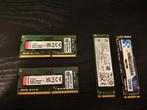 Laptop upgrade set – 16GB DDR4 RAM + 256GB & 128GB M.2 SSD, Computers en Software, DDR4, Ophalen of Verzenden, Zo goed als nieuw