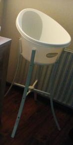 Babybad met zit-ondersteuning en standaard van Shnuggle, Ophalen, Zo goed als nieuw, Badje, Standaard