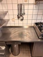 Professioneel RVS kooktoestel – gasfornuis + grillplaat, Ophalen, Gebruikt