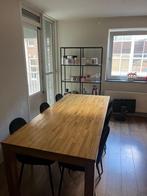 Houten eettafel, Huis en Inrichting, Ophalen, Gebruikt, 50 tot 100 cm, Vijf personen of meer