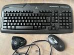 Logitech Cordless Desktop EX 110 (Qwerty NL), Computers en Software, Ophalen, Toetsenbord en muis-set, Logitech, Zo goed als nieuw