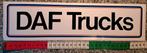 Grote vintage sticker DAF Trucks logo merk vrachtauto, Ophalen of Verzenden, Zo goed als nieuw, Overige typen