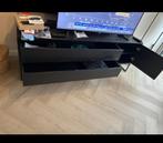 Zwarte Woood TV Kast - Stijlvol & Praktisch!, Huis en Inrichting, Kasten | Televisiemeubels, Ophalen, 100 tot 150 cm, Zo goed als nieuw