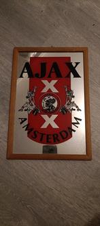 Ajax Spiegel met Houten Frame, Minder dan 50 cm, Gebruikt, Ophalen of Verzenden, Minder dan 100 cm