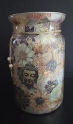 Mooie Buddha vaas, Ophalen of Verzenden, Overige kleuren, Glas, Minder dan 50 cm