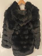 Red Queen Faux Fur Jas - Maat S, Kleding | Dames, Jassen | Winter, Ophalen of Verzenden, Zo goed als nieuw, Maat 36 (S), Zwart