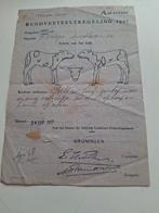 Rundveeteeltregeling 1937 Schets van het Kalf., Verzamelen, Ophalen of Verzenden, Gebruikt, Overige typen