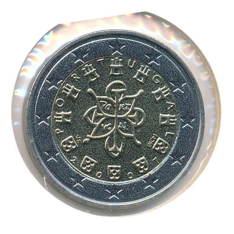 Portugal 2 euro 2007, Postzegels en Munten, Munten | Europa | Euromunten, Losse munt, 2 euro, Portugal, Ophalen of Verzenden