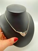 Z868 Prachtige zilveren ketting met hanger Fins ontwerp, Met hanger, Ophalen of Verzenden, X, Zilver