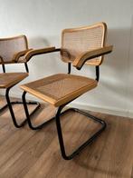 Marcel Breuer cescs  design stoelen, Ophalen of Verzenden, Zo goed als nieuw, Zwart, Twee