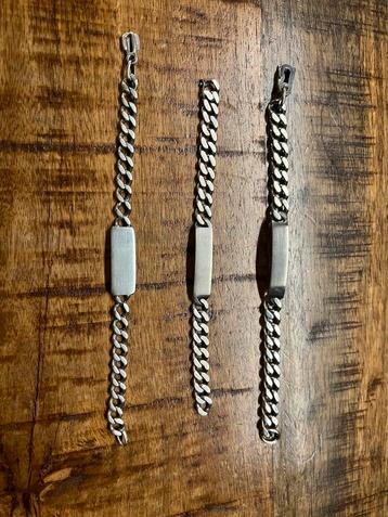 3 Zilveren 925 vintage armbanden beschikbaar voor biedingen