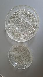 Vintage  Les Verreries du gier glazen hors d'oeuvre schalen, Ophalen of Verzenden