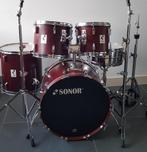 SONOR Performer complete 5 delige drumset Red Mahogany, Muziek en Instrumenten, Drumstellen en Slagwerk, Zo goed als nieuw, Ophalen