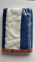 Strandlaken, 90x180cm, blauw/wit/oranje, Action, nieuw, Huis en Inrichting, Badkamer | Badtextiel en Accessoires, Ophalen of Verzenden