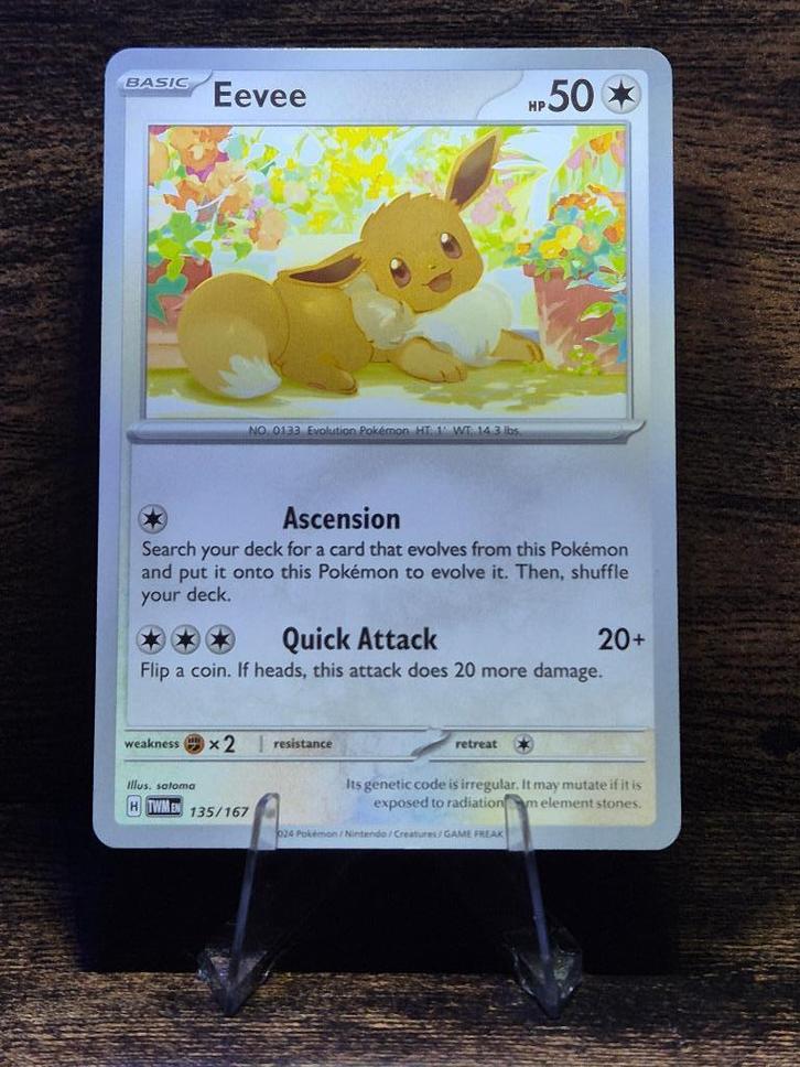 Eevee TWM 135/167, Hobby en Vrije tijd, Verzamelkaartspellen | Pokémon, Nieuw, Verzenden