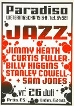 Paradiso poster - Jazz - 26 juli 1974 - Jimmy Heath, Gebruikt, Ophalen of Verzenden