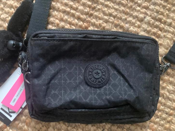 Nieuwe Kipling Abanu Multi crossbody / heuptas, Sieraden, Tassen en Uiterlijk, Tassen | Schoudertassen, Nieuw, Kipling, Zwart