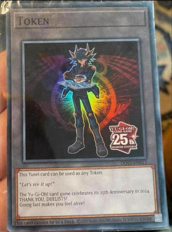Yu-Gi-Oh! Yusei 25th Token Promo Sealed !, Hobby en Vrije tijd, Verzamelkaartspellen | Yu-gi-Oh!, Zo goed als nieuw, Losse kaart