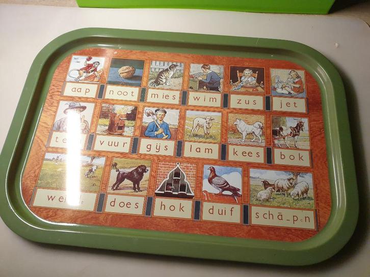Dienblad - Aap Noot Mies, Huis en Inrichting, Woonaccessoires | Dienbladen, Gebruikt, Metaal, Rechthoekig, Ophalen of Verzenden