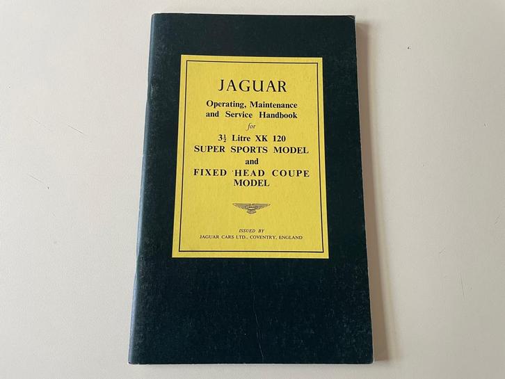 Jaguar XK120 manual handleiding service handbook, Auto diversen, Handleidingen en Instructieboekjes, Ophalen of Verzenden