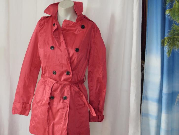 rode jas mt M Opposite Bas Cos, Kleding | Dames, Jassen | Zomer, Gedragen, Maat 38/40 (M), Rood, Ophalen of Verzenden