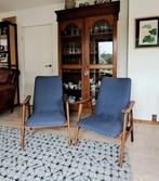 2 Fauteuils Stijl Louis van Teeffelen | Vintage, Huis en Inrichting, Stoelen, Ophalen, Hout, Gebruikt, Twee