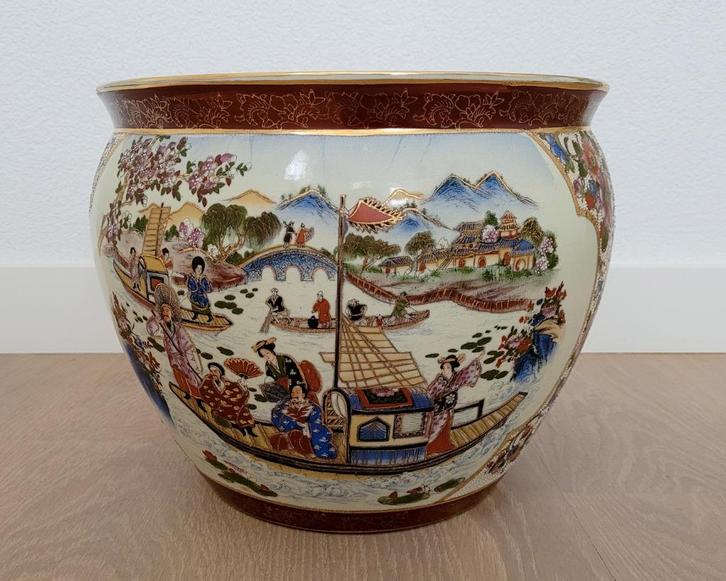 Porseleinen plantenbak / aquarium Ø 30,5xH25cm, Antiek en Kunst, Antiek | Keramiek en Aardewerk, Ophalen