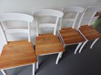 Eetkamerstoelen teakhout, Huis en Inrichting, Stoelen, Ophalen, Gebruikt, Bruin, Vier