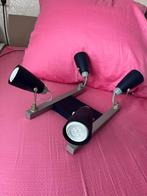 Plafondlamp met 4 Philips dimbare LED Spots, Gebruikt, Metaal of Aluminium, Ophalen of Verzenden, Led