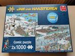 Jan van Haasteren 2x1000 Break a Leg + Elfstedentocht, Ophalen of Verzenden, Meer dan 1500 stukjes, Gebruikt, Legpuzzel