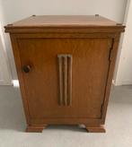 Vintage houten nachtkastje, Huis en Inrichting, Slaapkamer | Nachtkastjes, Ophalen, Gebruikt, Minder dan 45 cm