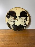 Vintage Laurel & Hardy wandklok.419, Huis en Inrichting, Ophalen of Verzenden, Gebruikt, Analoog, Wandklok