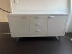 Wit hoogglans dressoir - 155cm, Huis en Inrichting, Ophalen, Kunststof, 150 tot 200 cm, Zo goed als nieuw