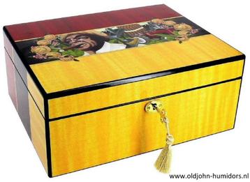 H59 AKTIE NU € 99,50 HUMIDOR CIGARMAN HOOGGLANS 70 SIGAREN beschikbaar voor biedingen